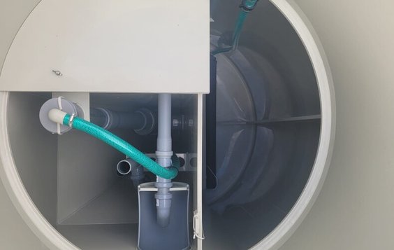 VARIOcomp installation – insida av tanken